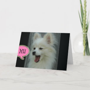 Cartão Funny Pom Hello Greeting Card