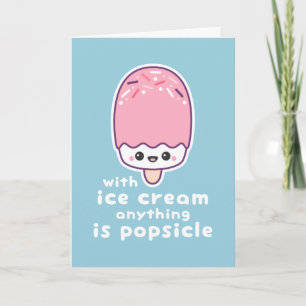 Cartão Funny Popsicle Pun