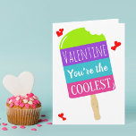 Cartão Funny Popsicle Whimsy Valentine's Day<br><div class="desc">Let that special someone know just how much you love them this Valentine's day with this trendy custom greeting card. Easily add your own personal message inside using the "personalize this template" box.</div>