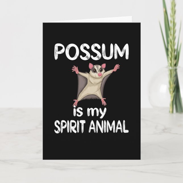 Cartão Funny Possum Dons Ogambm Lover Possum Whisperer (Frente)