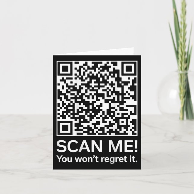 Cartão Funny Qr Presidente Trump 4547 Trump Dancing Code  (Frente)