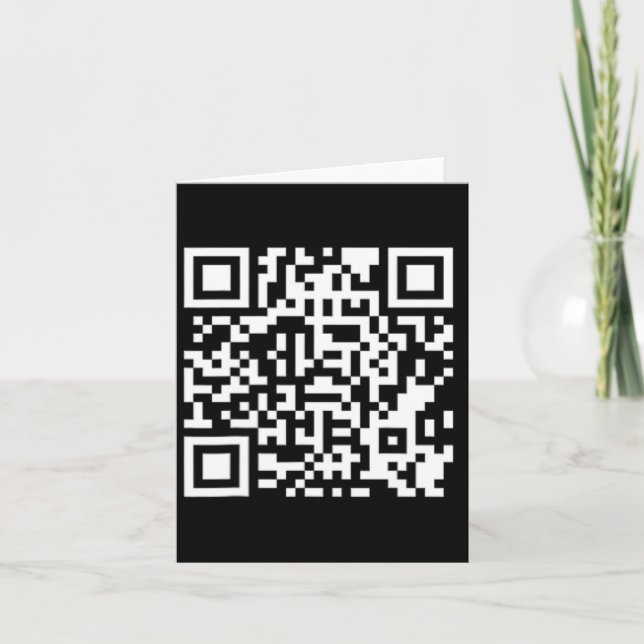 Cartão Funny Qr Presidente Trump 4547 Trump Dancing Code  (Frente)