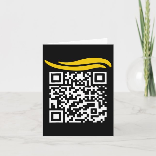 Cartão Funny Qr Presidente Trump Dance Code 1 (Frente)