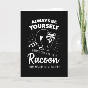 Cartão Funny Racoon Trash panda Raccoon Gift