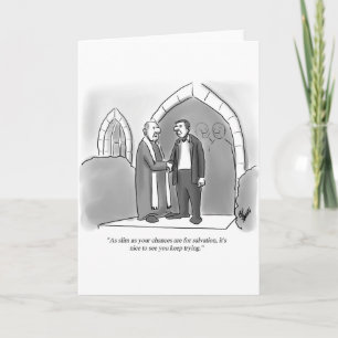 Cartão Funny Religion Humor Greeting Card