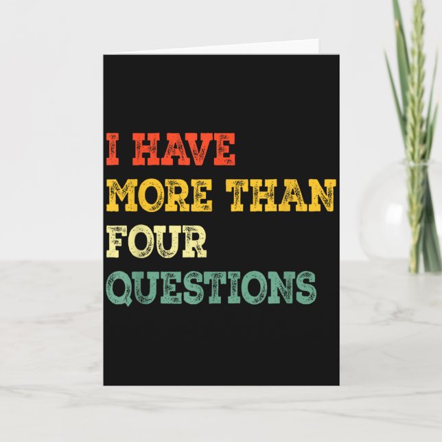 Cartão Funny Retro Happy Pover Gifts For Pover Seder  (Frente)