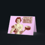 Cartão Funny Retro Housewife Birthday Card<br><div class="desc"></div>
