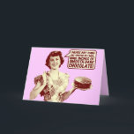 Cartão Funny Retro Housewife Birthday Card<br><div class="desc"></div>