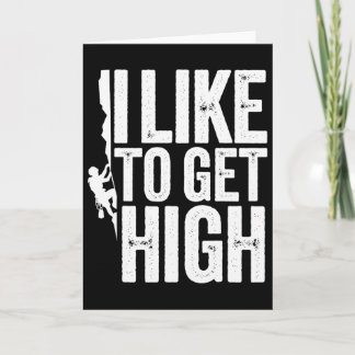 Cartão Funny Rock Climbing For Men Women Mountain Indoor 