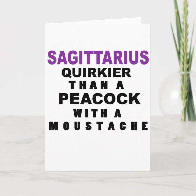 Cartão Funny Sagittarius Birthday Card (Frente)