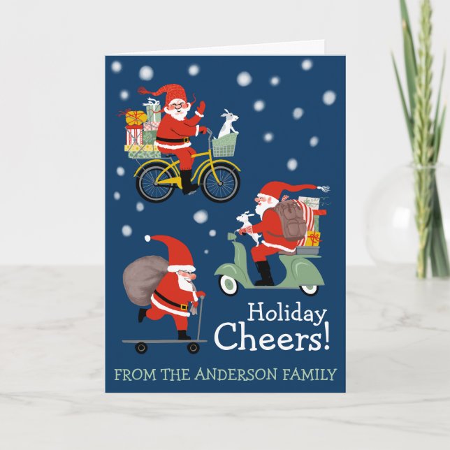 Cartão Funny Santa Special Delivery holiday (Frente)