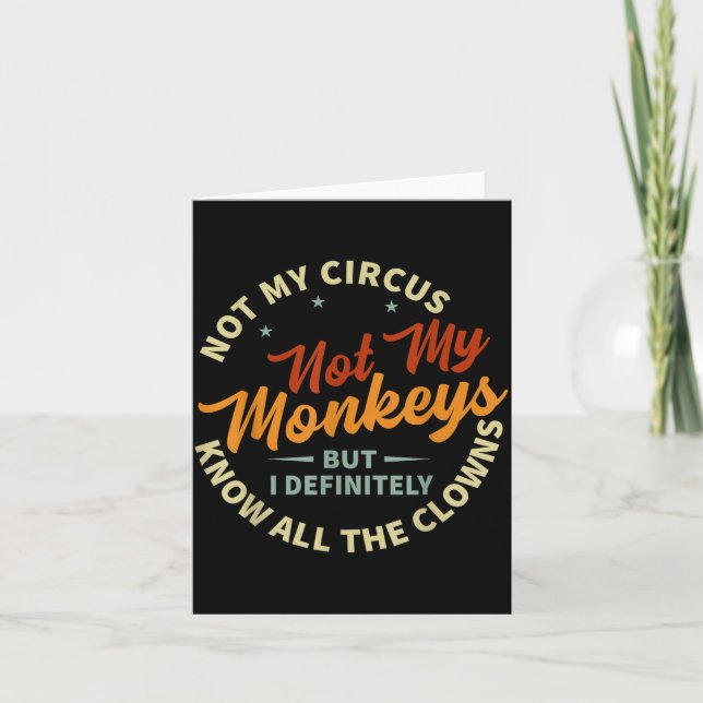 Cartão Funny Sarcastic Irony Quotes And Weird Fun Sayings (Frente)