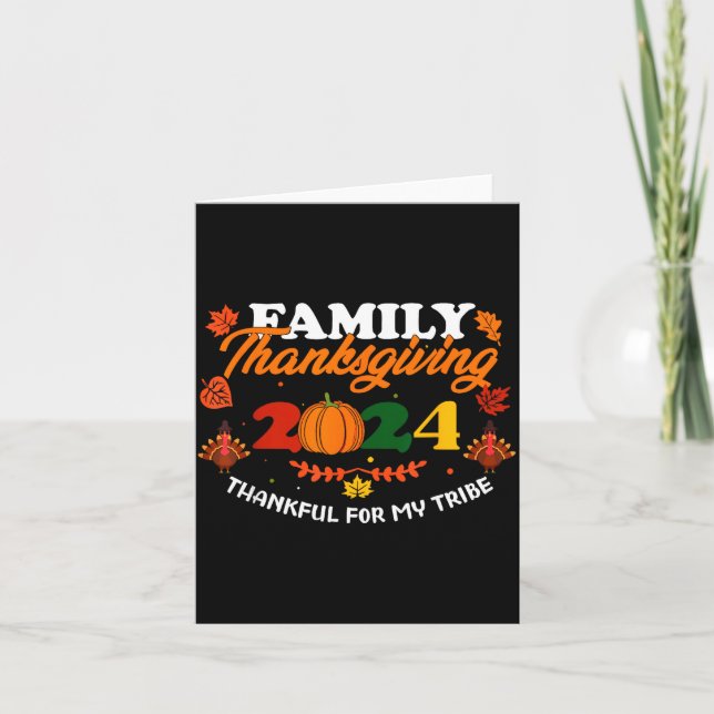 Cartão Funny Saying Quote Gift Family Thanksgiving 2024 T (Frente)