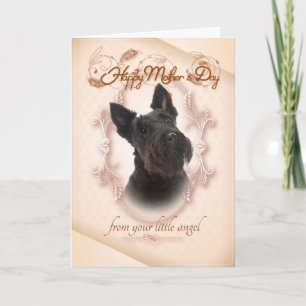 Cartão Funny Scottie Mother's Day Card