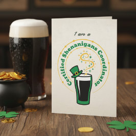 Cartão Funny Shenanigans Drinking Card – Party