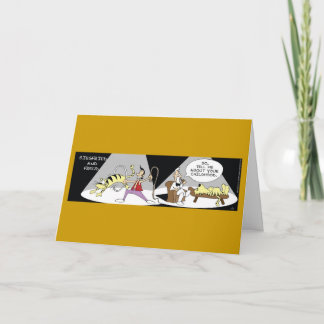 Cartão Funny Siegfried e Freud Card