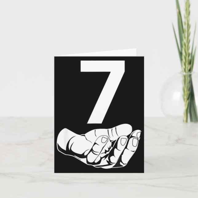 Cartão Funny Six Seven Gen Alpha Slang Meme 6 7 Matching  (Frente)