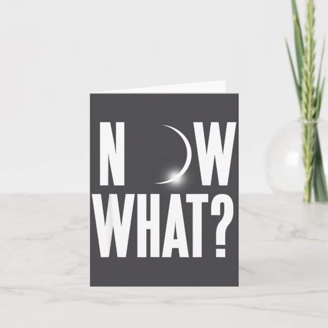 Cartão Funny Solar Eclipse August 2017 (Frente)