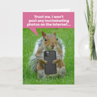 Funny Squirrel With Cell Phone Taking Pics