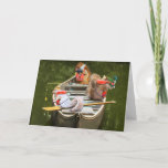 Cartão Funny Squirrels In Canoe In Life jackets Birthday<br><div class="desc">These silly squirrels will make any kid laugh.  They're having a blast just squirreling around. Give a funny card for a special kid to remember.</div>