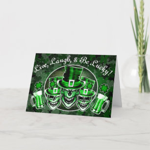 Cartão Funny St. Patrick's Day Card: Irish Skulls