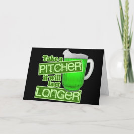 Cartão Funny St. Patrick's Day Drinking