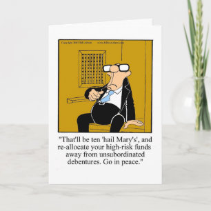 Cartão Funny Stock Market Humor Blank card