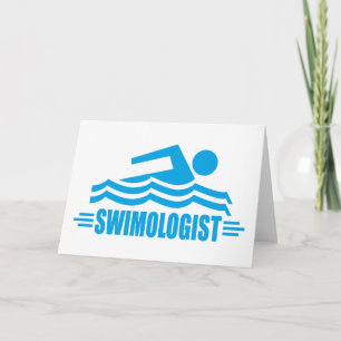 Cartão Funny Swimming