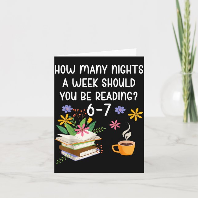 Cartão Funny Teacher 67 Six Seven Meme Reading 6-7 Book L (Frente)