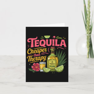 Cartão Funny Tequila Bebendo Cinco De Mayo Partido Mexica