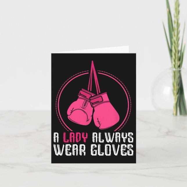 Cartão Funny Thai Boxing Women Gift Muay Thai (Frente)