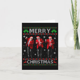 Cartão Funny Trump Dance Feliz Natal Feio Xmas
