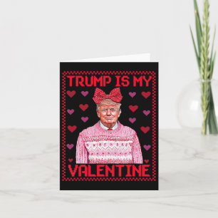 Cartão Funny Trump É Meu Namorado Suéteres Feios Trump Va