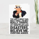 Cartão Funny Trump Father's Day<br><div class="desc">Funny Trump Father's Day Card,  Perfect Gift For Father's Day.
Personalize your own message!</div>