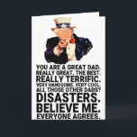 Cartão Funny Trump Father's Day<br><div class="desc">Funny Trump Father's Day Card, Perfect Gift For Father's Day.
Personalize your own message!</div>