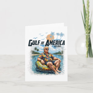 Cartão Funny Trump Golfo Da América Do Leste De 2025
