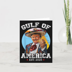 Cartão Funny Trump Golfo Da América Dos Eua 2025 Trump