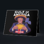 Cartão Funny Trump Golfo Da América Dos Eua 2025 Trump<br><div class="desc">Funny Trump Golfo Da América Dos Eua 2025 Trump</div>