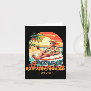 Cartão Funny Trump Golfo Dos Eua América 2025 Trump Merch