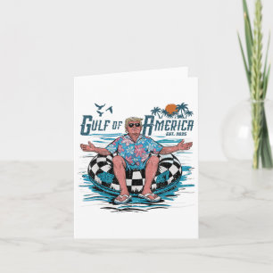Cartão Funny Trump Golfo Dos Eua América 2025 Trump Merch