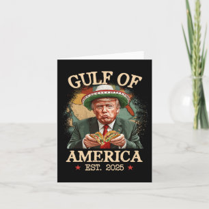 Cartão Funny Trump Golfo Dos Eua América 2025 Trump Merch