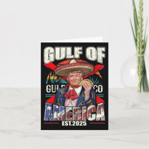 Cartão Funny Trump Golfo Dos Eua América 2025 Trump Merch