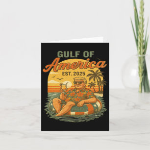 Cartão Funny Trump Golfo Dos Eua América 2025 Trump Merch