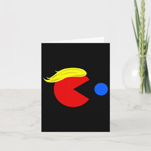 Cartão Funny Trump Man 2024 Pac Tee - Trump Man Ne Pac Bl (Frente)