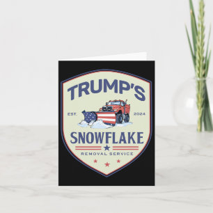 Cartão Funny Trump Snowflake Serviço de Eleição 202