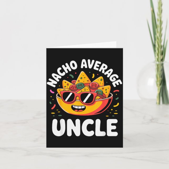 Cartão Funny Uncle Design For Uncle Men First Time Uncle  (Frente)