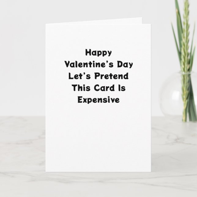 Cartão Funny Valentine’s Day Card  (Frente)