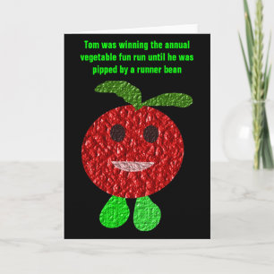 Cartão Funny Vegetable Greeting Card