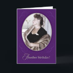 Cartão Funny Vintage Have A Martini Birthday Card<br><div class="desc">My grandmother in West Hollywood in the 50's. She loved her minks and diamonds.</div>