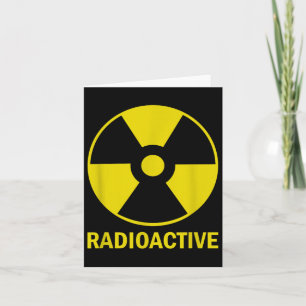 Cartão Funny Vintage Nostalgal Guerra Nuclear Radioativa